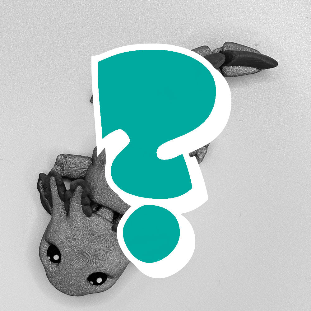 3D printed Axolotl fidget toy designed by MatMire Makes with articulated, flexible body