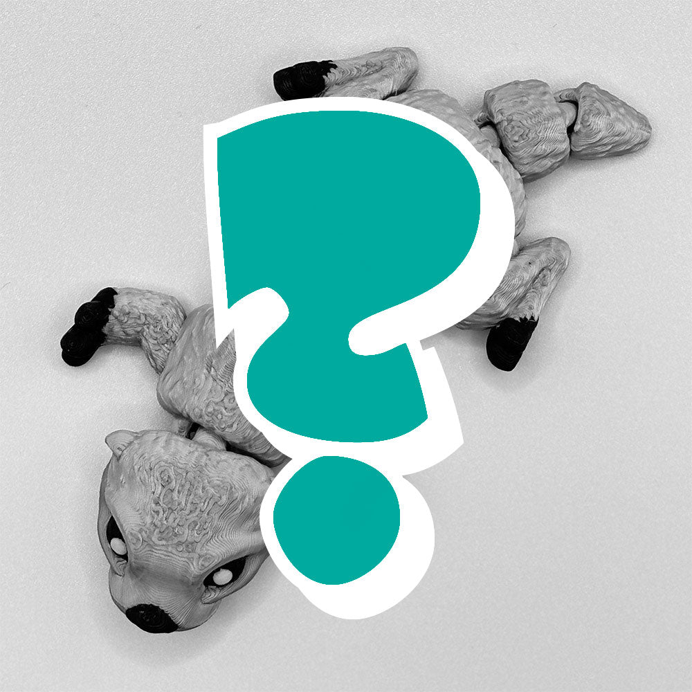 Ask us to select any coloured 3D-printed otter pup, if you can't decide which one you like best.